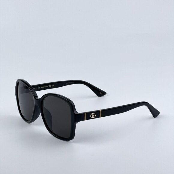 Gucci GG0765SA 002 BRAND NEW Sunglasses Black Grey Women Butterfly main image 6